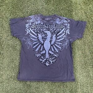 Beyond The Limit Men's 2XL Y2K Graphic Shirt Cross Emo Goth Grunge Punk Vintage